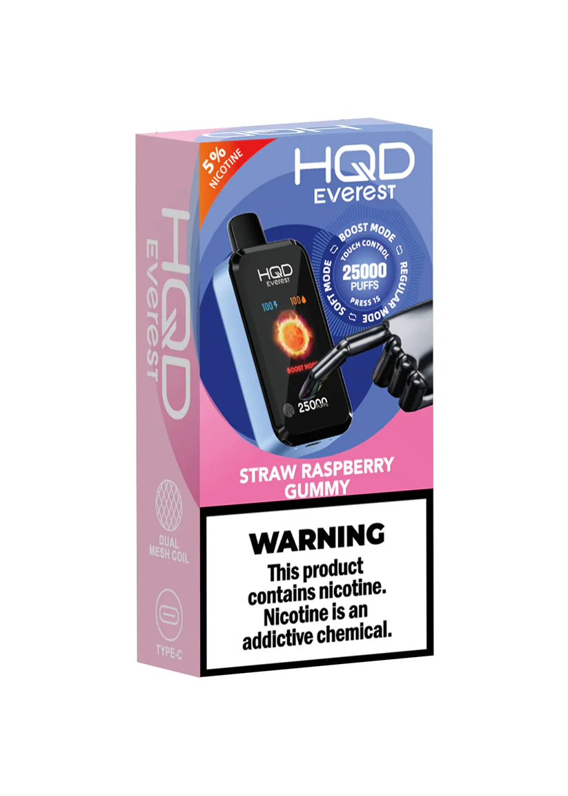 hqd everest 25k straw raspberry gummy.webp