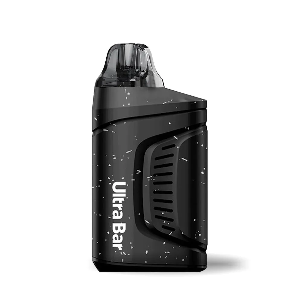 Compatible With ULTRA Bar Pre-filled Pods 19.95mg/mL ULTRA Bar Pre-filled Pods 11.40mg/mL Ultra Bar Pro Replacement Pod Ultra Bar PRO Pre-filled Pods 19.95mg/mL Ultra Bar PRO Pre-filled Pods 0mg/mL Specifications Battery